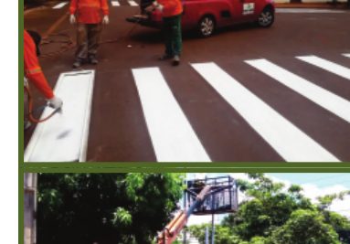 Pintura de faixa de pedestre