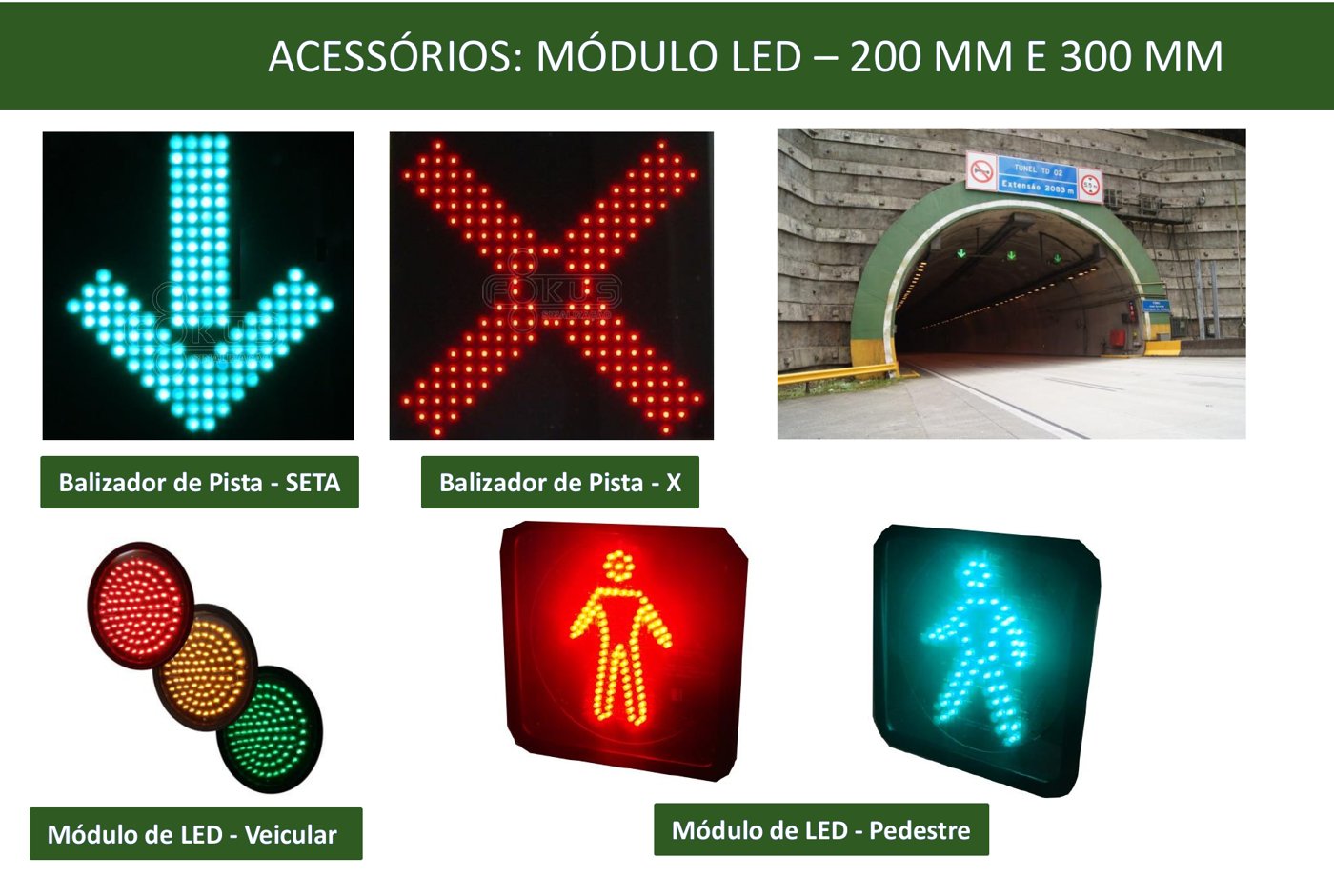 Módulo de LED Veicular e Pedestre