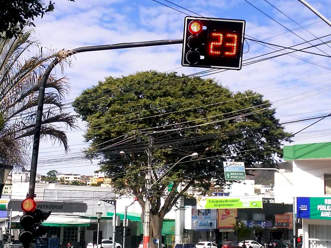 Contador regressivo semafórico - serviço Onda Verde